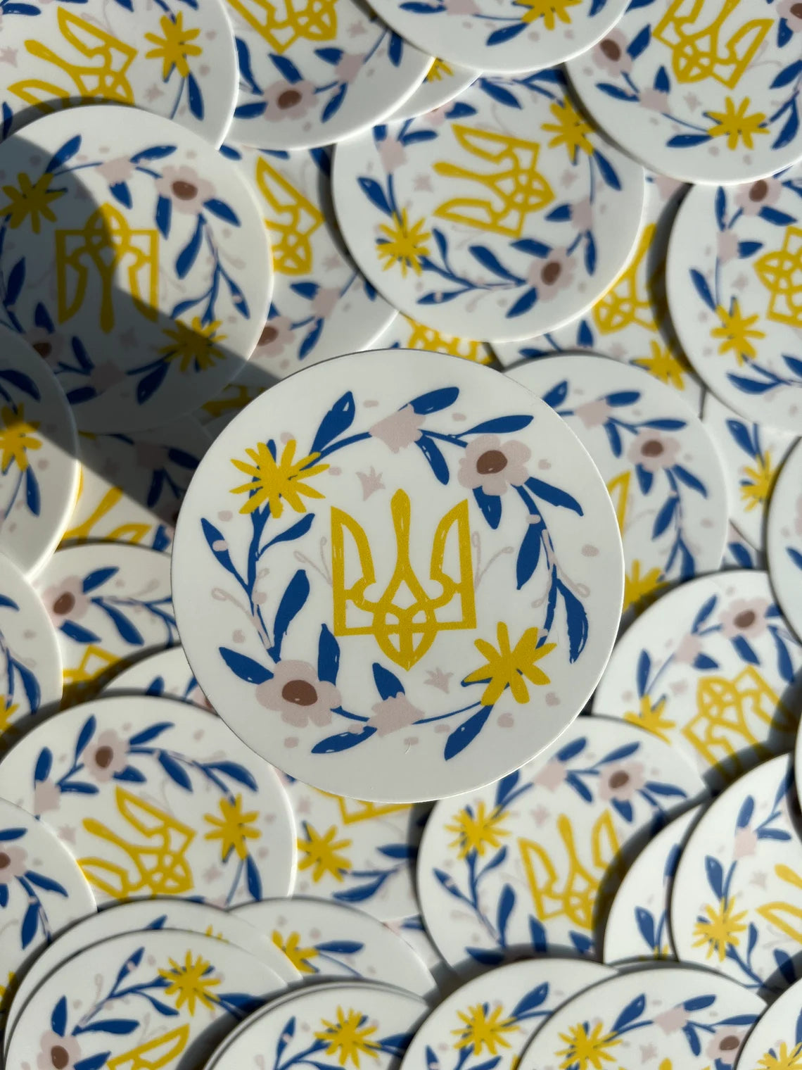Ukrainian Tryzub Vinyl Sticker