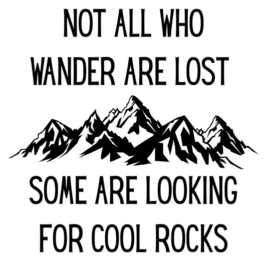 "Not All Who Wander Are Lost" Vinyl Sticker