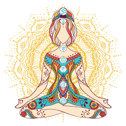 Chakra Meditation Vinyl Sticker