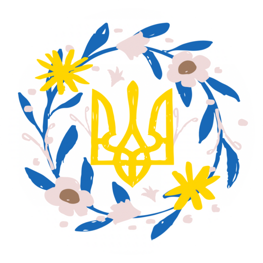 Ukrainian Tryzub Vinyl Sticker